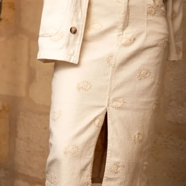 Image illustrative de l'article "Jupe jean beige DAKOTA"