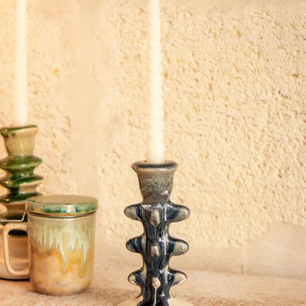 Image illustrative de l'article "Bougeoir bleu, grès"