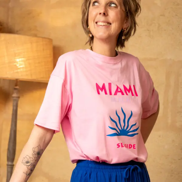 Image illustrative de l'article "T-shirt rose PHOEBE"