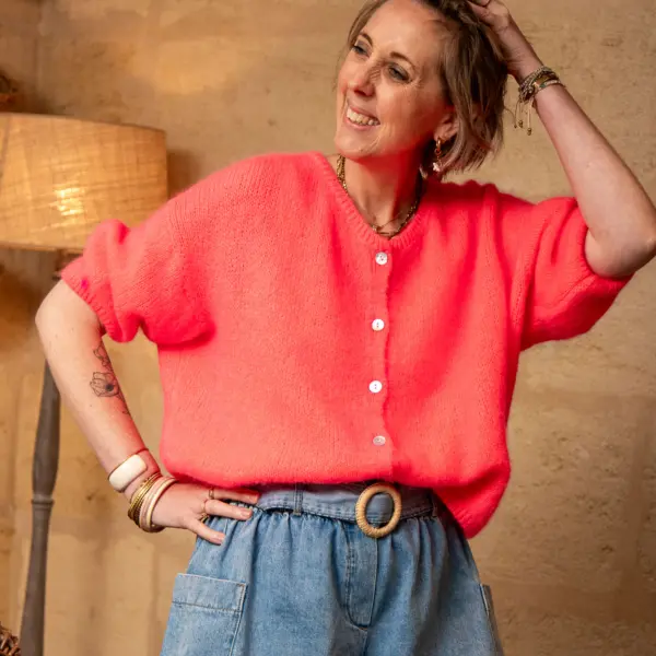 Image illustrative de l'article "Gilet corail fluo AUDE"